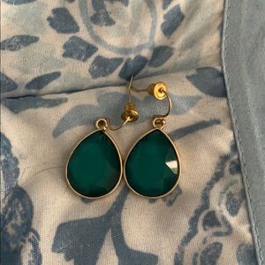 Emerald/Pine Dangle earrings